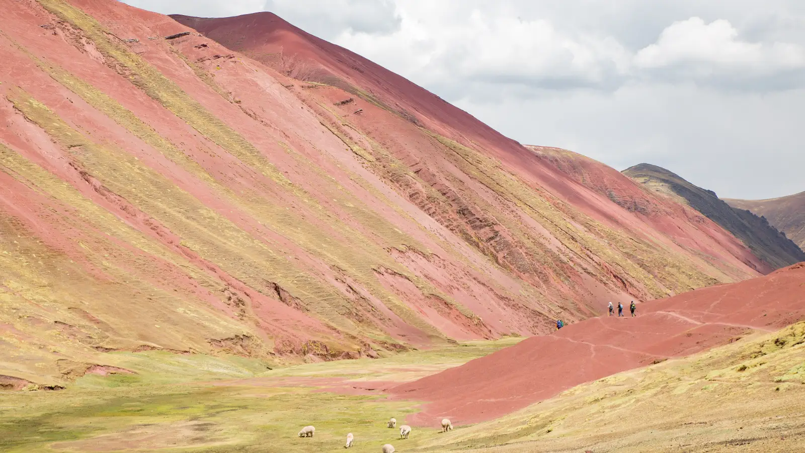 The Red Valley next to Rainbow Mountain in the Cusco region
